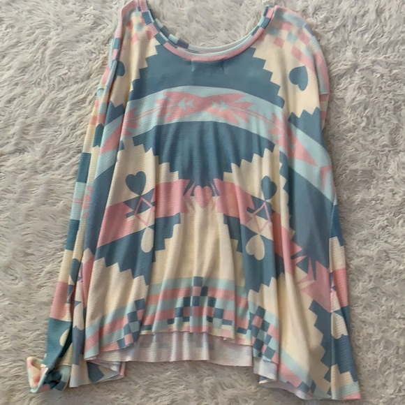 Wildfox Aztec thermal waffle tee women’s Xsmall - Picture 9 of 9